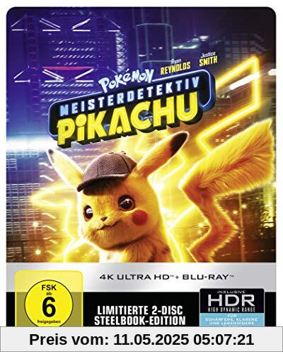 Pokémon Meisterdetektiv Pikachu 4K UHD + 2D Steelbook [Blu-ray] von unbekannt