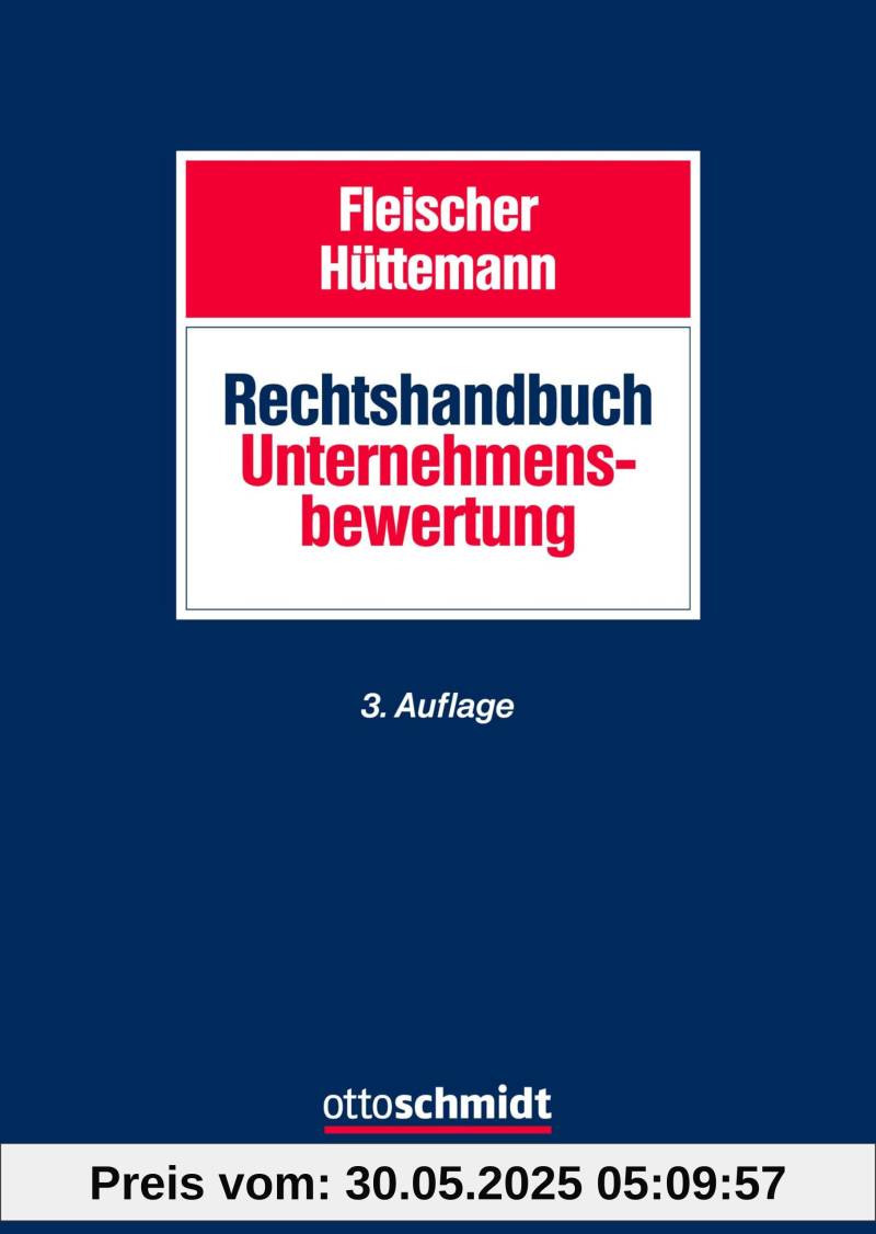 Rechtshandbuch Unternehmensbewertung von unbekannt