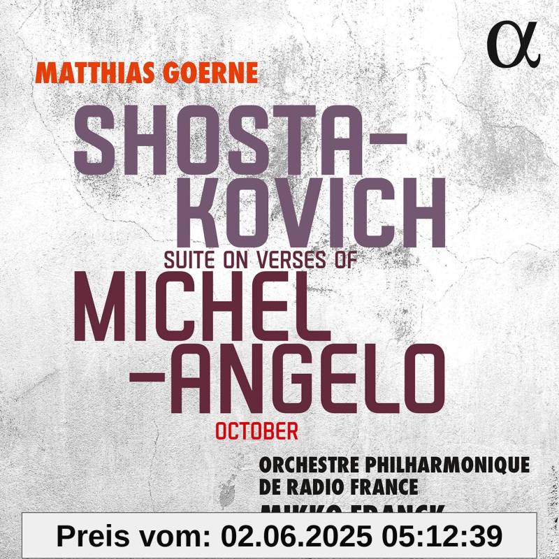 Schostakowitsch: Suite on Verses of Michelangelo, October von unbekannt
