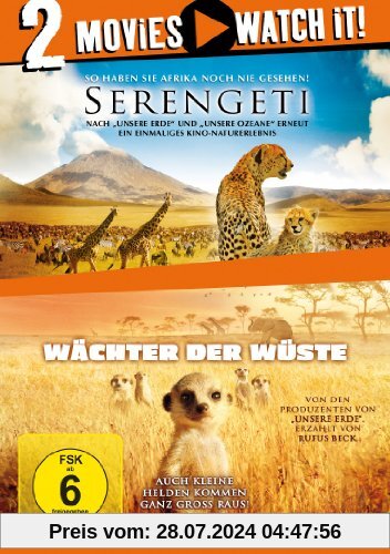 Serengeti/Wächter der Wüste [2 DVDs] von unbekannt