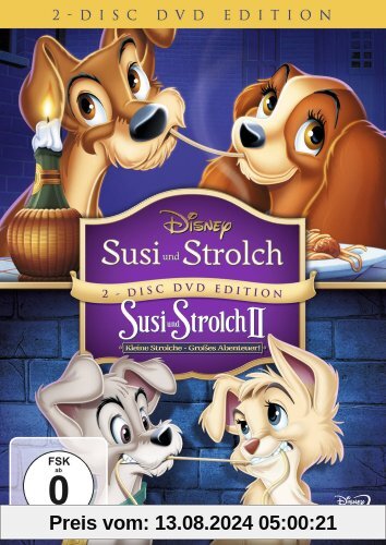 Susi und Strolch / Susi und Strolch II - Kleine Strolche, großes Abenteuer (2-Disc DVD Edition) von unbekannt