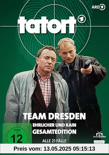 Tatort - Team Dresden Gesamtedition: Ehrlicher & Kain (Peter Sodann & Bernd Michael Lade) - Alle 21 Fälle aus Dresden [21 DVDs] von unbekannt