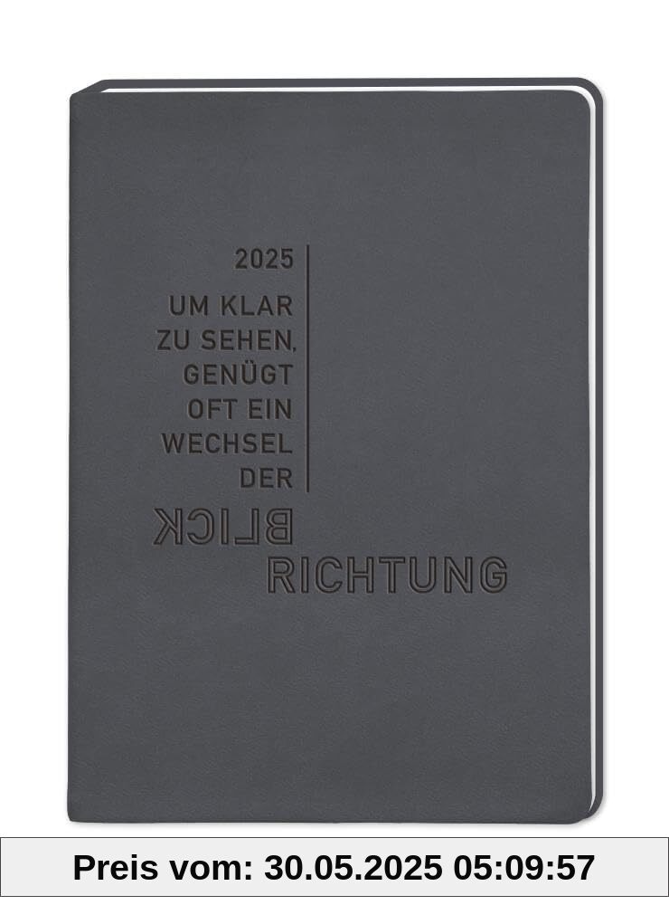 Terminplaner Lederlook 2025 Schwarz: Terminplaner Lederlook A6 von unbekannt