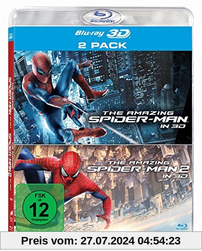 The Amazing Spider-Man / The Amazing Spider-Man 2: Rise of Electro (Blu-ray 3D, 4 Dis von unbekannt