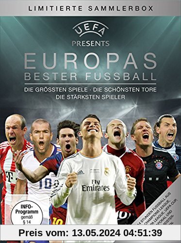 UEFA präsentiert: EUROPAS BESTER FUSSBALL - Die größten Spiele - Die schönsten Tore - Die stärksten Spieler (5-DVD-Box) von unbekannt