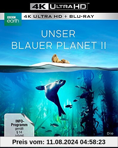 UNSER BLAUER PLANET II - Die komplette ungeschnittene Serie zur ARD-Reihe Der blaue Planet  (3 Blu-ray-4K Ultra HD + 3 Blu-ray-2D) von unbekannt