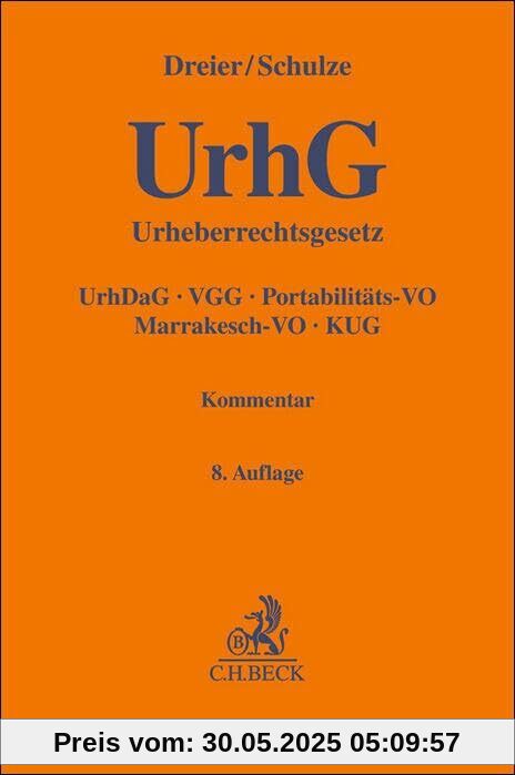 Urheberrechtsgesetz: Urheberrechts-Diensteanbieter-Gesetz, Verwertungsgesellschaftengesetz, Nebenurheberrecht, Portabilitätsverordnung, Marrakeschverordnung, Kunsturhebergesetz von unbekannt