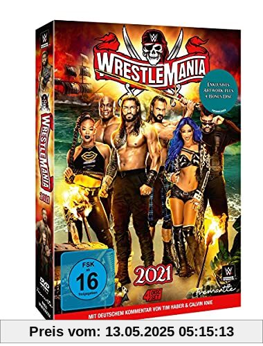 WWE - Wrestlemania 37 - LTD Bonus 4th Disc Edition [4 DVDs] von unbekannt