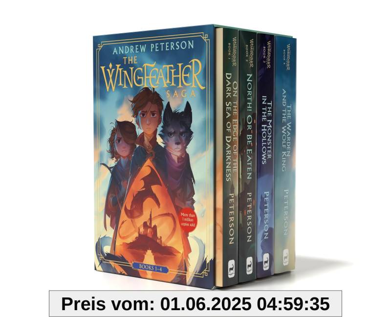 Wingfeather Saga Boxed Set: On the Edge of the Dark Sea of Darkness; North! Or Be Eaten; The Monster in the Hollows; The Warden and the Wolf King (The Wingfeather Saga) von unbekannt