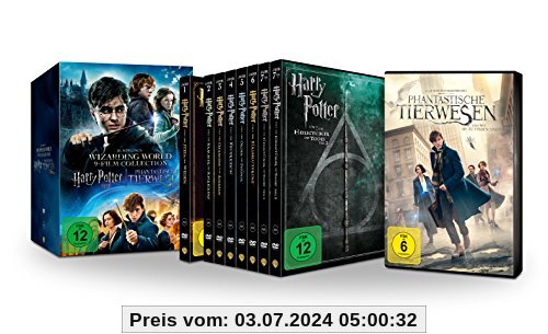 Wizarding World 9-Film Collection: Alle Harry Potter Filme und Phantastische Tierwesen im Schuber (Limited Edition exklusiv bei Amazon.de) [DVD] von unbekannt