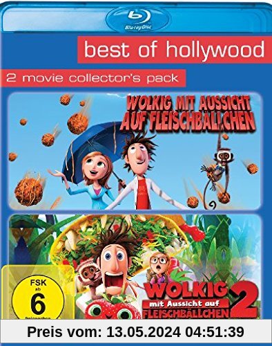 Wolkig mit Aussicht auf Fleischbällchen/Wolkig mit Aussicht auf Fleischbällchen2 - Best of Hollywood/2 Movie Collector's Pack [Blu-ray] von unbekannt