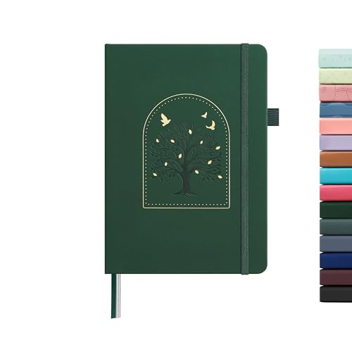 &And Per Se Lined Journal Notebook for Women&Men with Pattern, 160 Pages 100GSM Thick Paper, A5 Hardcover Journals for Writing(Dark Green) von &And Per Se