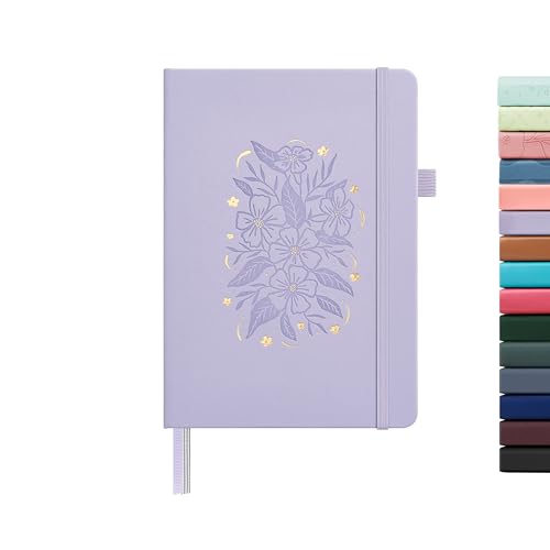 &And Per Se Lined Journal Notebook for Women&Men with Pattern, 160 Pages 100GSM Thick Paper, A5 Hardcover Journals for Writing(Lavender) von &And Per Se