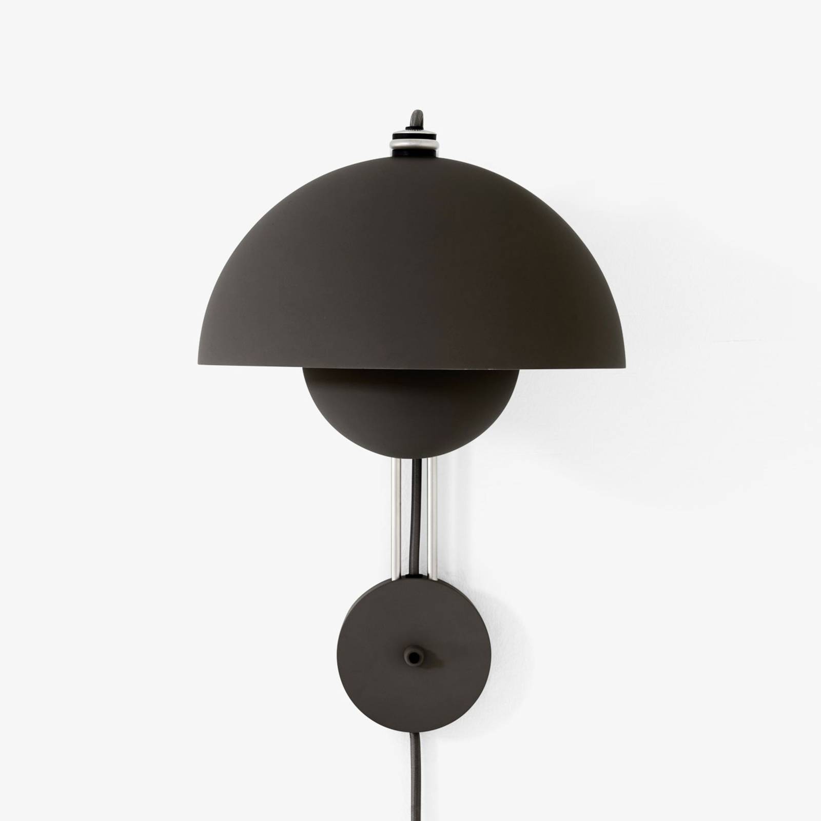 &TRADITION Wandleuchte Flowerpot VP8, Stecker, schwarz matt &TRADITION Wandleuchte Flowerpot VP8, Stecker, schwarz matt von &Tradition