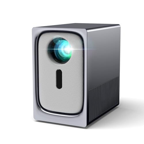 Mini Beamer 4k Heimkino, Mini Projektor 4K Support, Smart Projector Mini Projector TV Portable Video, HD 1080P, 15000 Lumens, Automatische Vertikale Korrektur, Elektrischer Fokus von Fowok