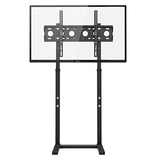 UNHO TV-Bodenständer, hoher TV-Ständer, höhenverstellbar, TV-Halterung, freistehend, TV-Halterung für 81,3 cm - 165,1 cm Flachpaneel, LED-LCD-Bildschirme, max. VESA 600 x 400 bis 40 kg Traglast von unho