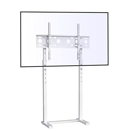 unho TV Ständer Universal Fernsehständer Höhenverstellbar, TV Standfuss für 32” to 65” Flach LED LCD Monitor,max VESA 600x400mm, bis 40kg, Weiß von unho