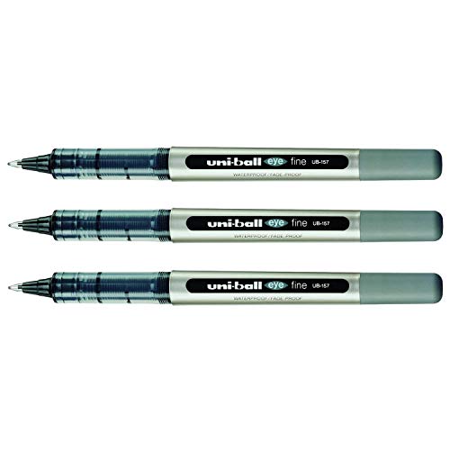 12 uni-ball eye fine UB-157 Tintenroller schwarz 0,4 mm von uni-ball