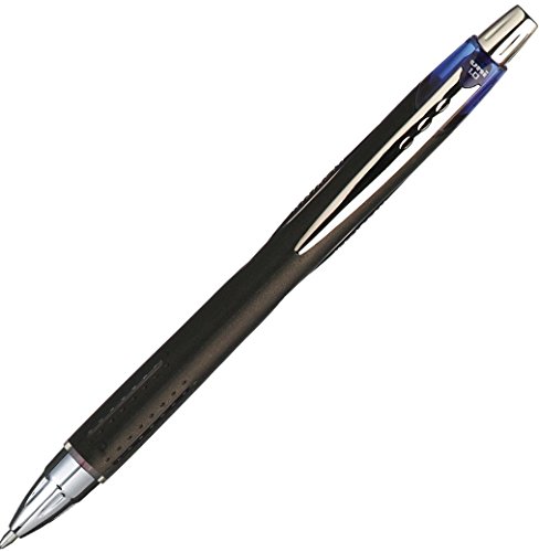 Uni-Ball 789107 Jetstream Tintenroller mit Druckmechanik 1,0 mm F-Spitze 0,45 mm Strichbreite 12 Stück blau von Uni-Ball