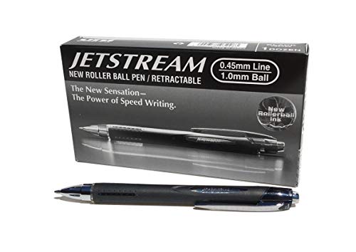 Uni-Ball 9008020 Jetstream Tintenroller mit Druckmechanik schwarz von uni-ball