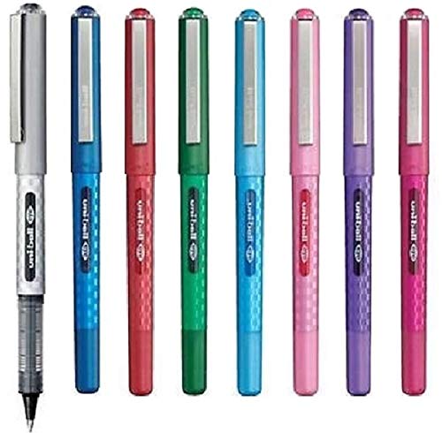 Uni Ball Eye Designer farblich sortiertes Set Tintenroller 0,7 mm Spitze Spitze 0,5 mm Strichbreite Designer Series schnell trocknende Pigmenttinte UB-157D (1 Stück pro Farbe - 8 Stifte - Schwarz Blau Rot Grün Rotwein Veilchen hellblau & Pink) Uni Ball Eye Designer farblich sortiertes Set Tintenroller 0,7 mm Spitze Spitze 0,5 mm Strichbreite Designer Series schnell trocknende Pigmenttinte UB-157D (1 Stück pro Farbe - 8 Stifte - Schwarz Blau Rot Grün Rotwein Veilchen hellblau & Pink) von Uni-Ball