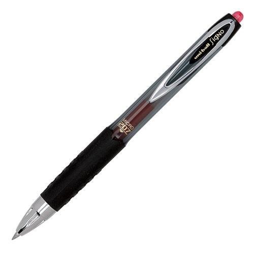 Uni-Ball Gel Micro Pen, Retractable, Refillable, .5mm, Red Ink (61257) 12 pk von uni-ball