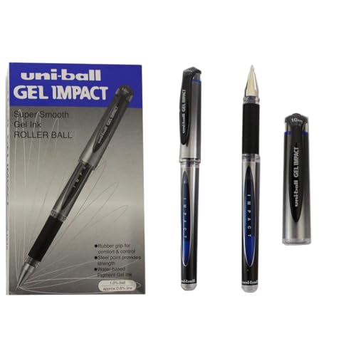 Uni-Ball Gel-Tintenroller, 1,0 mm, Blau, 12 Stück von uni-ball