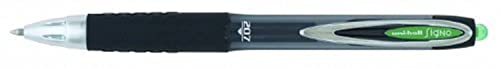 Uni-Ball Tintenroller 0,7 mm Signo mit ausziehbarer – Grün (12 Stück) von uni-ball