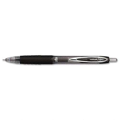 Uni-Ball: Signo 207 Needle Point Roller Ball Pen, schwarz Barrel/Ink, Medium Point –:-Verkauft als 2 Packungen von – 12 –/– Insgesamt 24 je von uni-ball