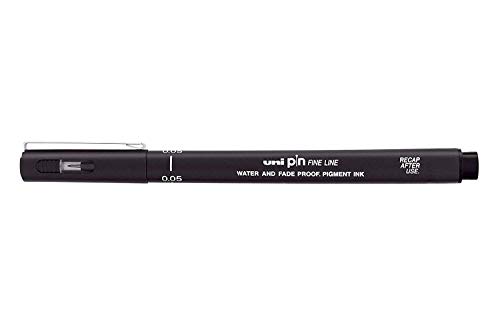 Uni-Pin 0,05 mm Stift – Schwarz (12 Stück) von Uni-Ball
