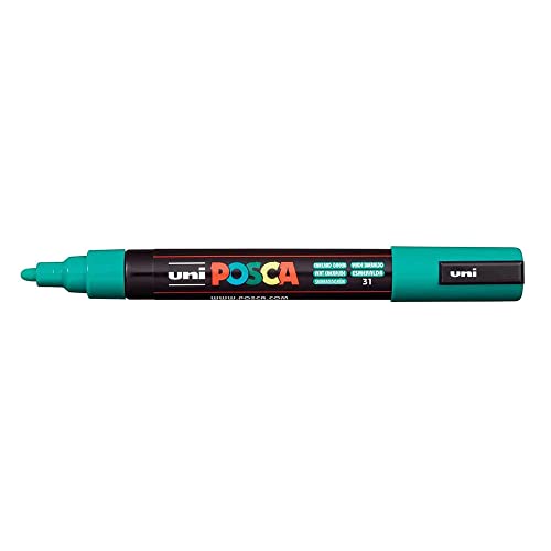 uni-ball 182562 - POSCA Marker mit mittelfeiner Rundspitze, smaragdgrün uni-ball 182562 - POSCA Marker mit mittelfeiner Rundspitze, smaragdgrün von Uni-Ball