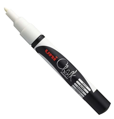 Uni-Ball 186101 - Fenster- & Kreidemarker UNI CHALK PWE-3MS 0,9-1,3 mm Rundspitze, weiß Uni-Ball 186101 - Fenster- & Kreidemarker UNI CHALK PWE-3MS 0,9-1,3 mm Rundspitze, weiß von Uni-Ball