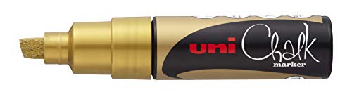 Uni-Ball 186410 - Fenster- & Kreidemarker UNI CHALK PWE-8K, 8 mm, Keilspitze, gold Uni-Ball 186410 - Fenster- & Kreidemarker UNI CHALK PWE-8K, 8 mm, Keilspitze, gold von Uni-Ball