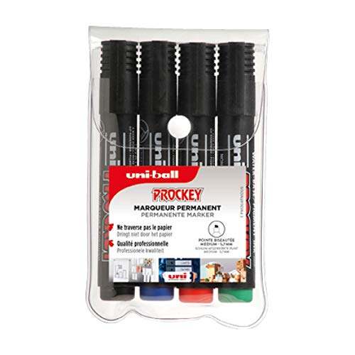 uni-ball 242545000 Wasserbasierte und Geruchlose Pigmenttinte, 1 Stück (4er Pack), Schwarz von uni-ball