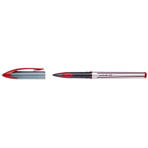 uni-ball Air Tintenroller silber 0,35 - 0,6 mm, Schreibfarbe: rot, 1 St. von uni-ball