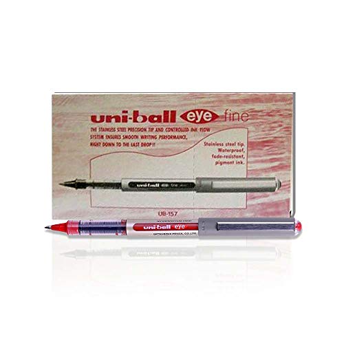 uni-ball Eye Fine UB-157 Tintenroller 12er-Pack rot von Uni-Ball