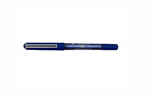 uni-ball Eye Ocean Care UB-150ROP Tintenroller, Blau, Mikro 0,5 mm Kugelschreiberspitze für super glattes Schreiben, Zeichnen, Kunst, Basteln und Ausmalen, farbechte und wasserfeste Flüssigtinte Uni von uni-ball