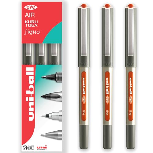 uni-ball Eye UB-157 Tintenroller, 0,7 mm Spitze, in Geschenkverpackung, Orange, 3 Stück uni-ball Eye UB-157 Tintenroller, 0,7 mm Spitze, in Geschenkverpackung, Orange, 3 Stück von Uni-Ball
