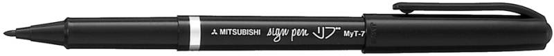 uni-ball Faserschreiber SIGN PEN (MYT7 N), schwarz von uni-ball
