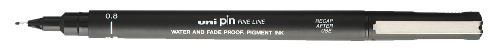 uni-ball Fineliner PIN 005200 N, schwarz von uni-ball