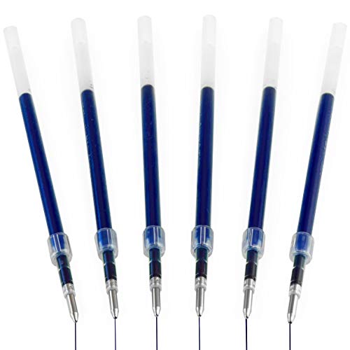 uni-ball Jetstream SXN-210 Ersatzminen für einziehbare Stifte, 1,0 mm Spitze, Gel-Tinte, blaue Tinte, 6 Stück von uni-ball