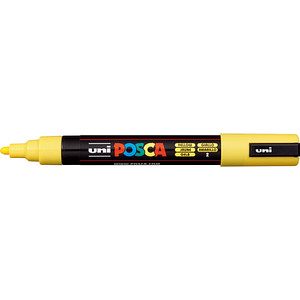 uni-ball POSCA PC-5M Acrylstift gelb 1,8 - 2,5 mm, 1 St. von uni-ball