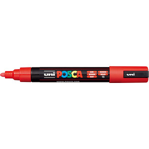 uni-ball POSCA PC-5M Acrylstift rot 1,8 - 2,5 mm, 1 St. von uni-ball