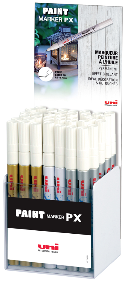 uni-ball Permanent-Marker PAINT PX203, 36er Display von uni-ball