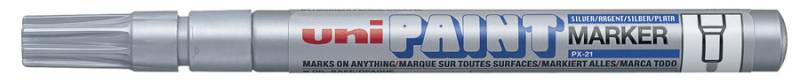 uni-ball Permanent-Marker PAINT PX21, silber von uni-ball