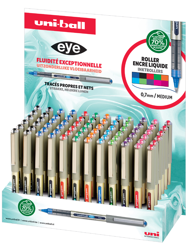 uni-ball Tintenroller eye fine UB-157E, 120er Display von uni-ball