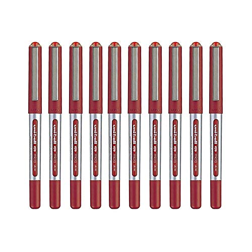 uni-ball Tintenroller ub-150 – Spitze 0,5 mm – rote Tinte – 10 Stück von Uni-Ball