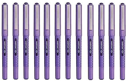 uni-ball UB-157D Eye Designer, feine Tintenroller, violette Uni Super-Tinte, 0,7-mm-Spitze, 12er-Packung von Uni-Ball