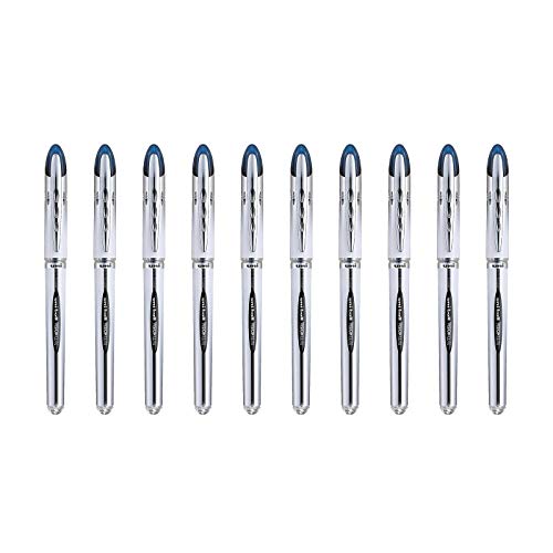 uni-ball - Uni Mitsubishi Pencil – 10 Kugelschreiber Vision Elite UB200 – Airplane Safe – Tintenroller mit flüssiger Tinte – Spitze 0,8 mm – mittlere Schreibfarbe – blaue Stifte uni-ball - Uni Mitsubishi Pencil – 10 Kugelschreiber Vision Elite UB200 – Airplane Safe – Tintenroller mit flüssiger Tinte – Spitze 0,8 mm – mittlere Schreibfarbe – blaue Stifte von Uni-Ball