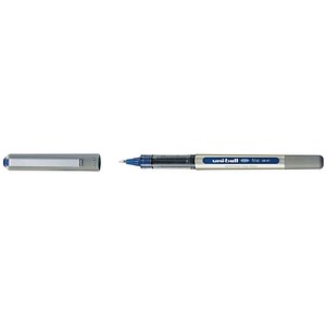 uni-ball eye fine UB-157 Tintenroller silber 0,4 mm, Schreibfarbe: blau, 12 St. von uni-ball